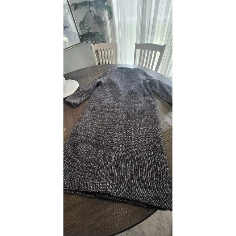 Vintage‎ Tweed Double Breasted Overcoat Top Coat Trench Jaguar USA made Size 16